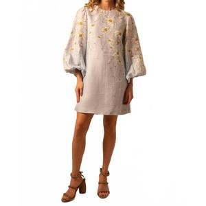 NEW KLEID fiorella midi dress in daisy baby blue